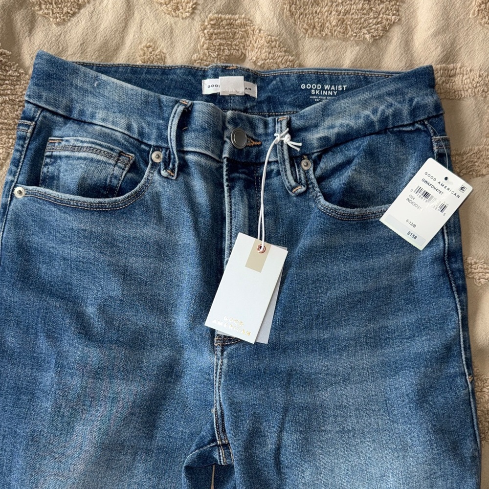 Good American Medium Blue Good Waist Skinny Jeans
